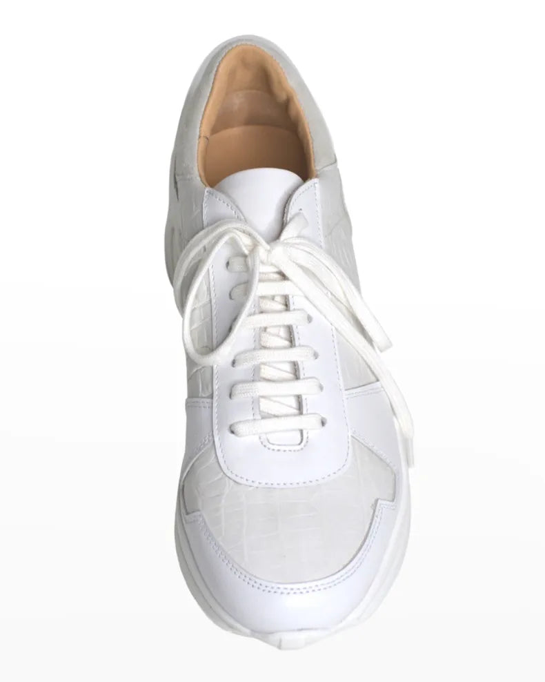 Chelsea Paris Neka Mixed Leather Trainer Sneakers