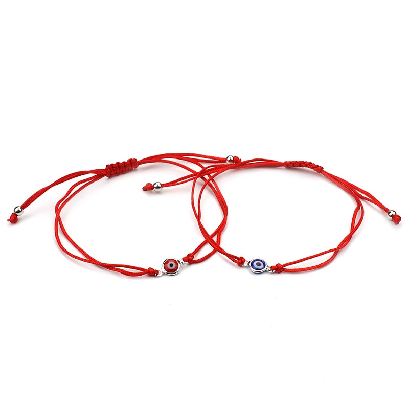 Best Selling Thin Red Thread Evil Eye Charms Bracelet String Rope Braided Bangles Bracelets For Women Men Adjustable Length