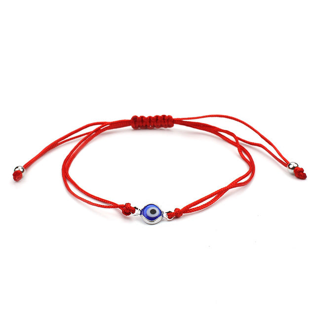 Best Selling Thin Red Thread Evil Eye Charms Bracelet String Rope Braided Bangles Bracelets For Women Men Adjustable Length