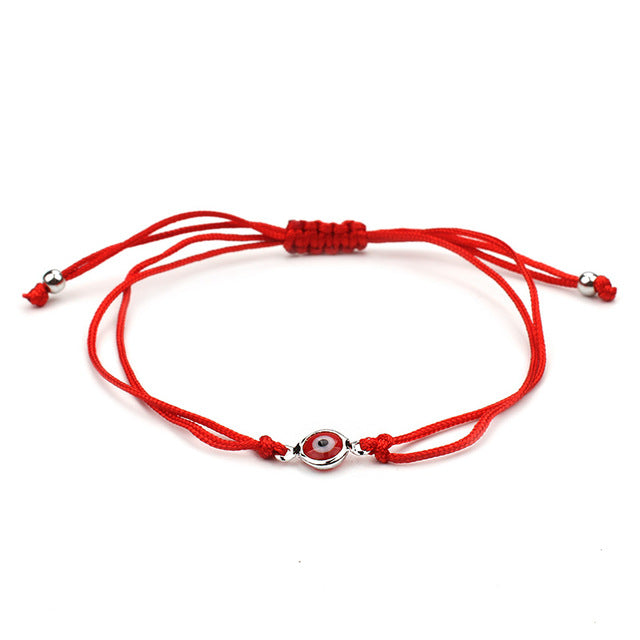 Best Selling Thin Red Thread Evil Eye Charms Bracelet String Rope Braided Bangles Bracelets For Women Men Adjustable Length