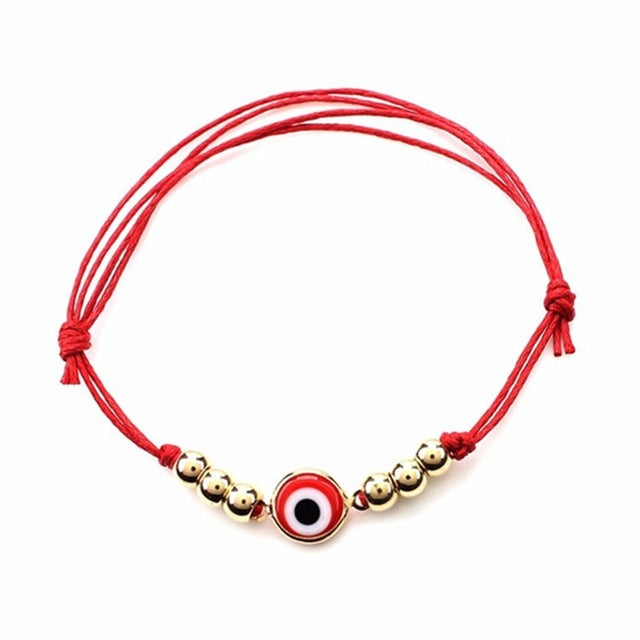 Best Selling Thin Red Thread Evil Eye Charms Bracelet String Rope Braided Bangles Bracelets For Women Men Adjustable Length