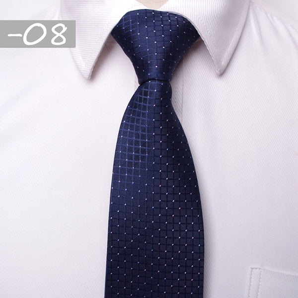 classic men business formal wedding tie 8cm stripe neck tie fashion shirt dress accessories