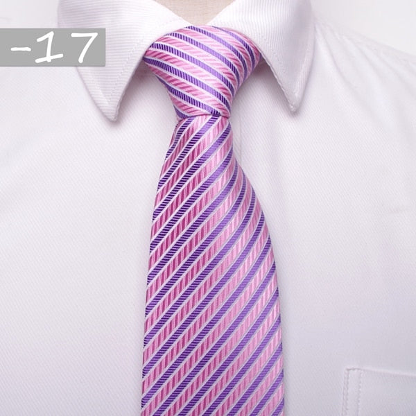 classic men business formal wedding tie 8cm stripe neck tie fashion shirt dress accessories