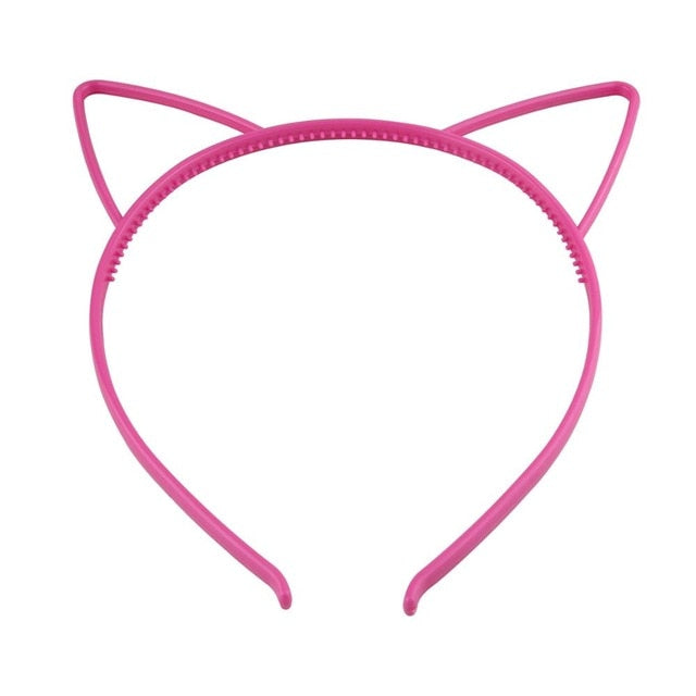 kids black cat ears head bands fashion Lady Girl Hairband Sexy Self Headband Baby birthday party Hair Accessories for Women hoop