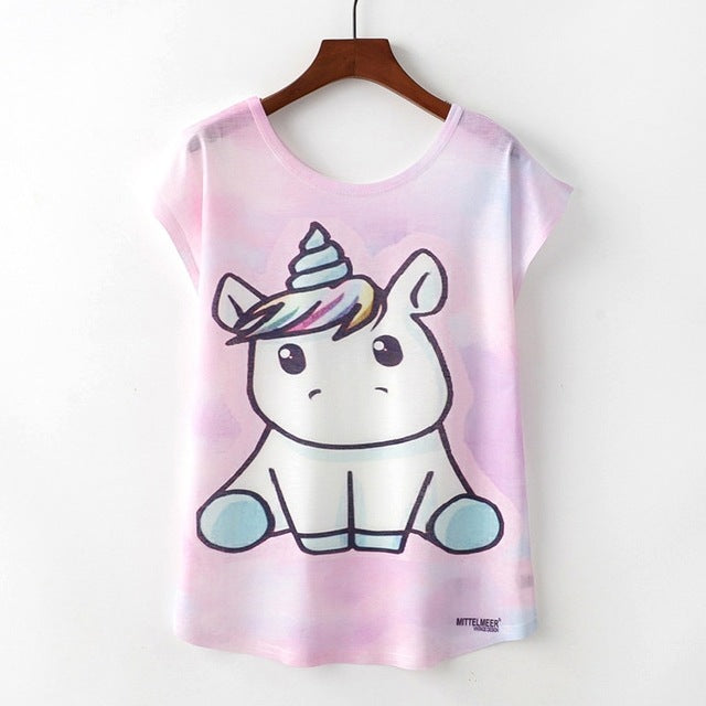 KaiTingu Summer Novelty Women T Shirt Harajuku Kawaii Cute Style Nice Cat Print T-shirt New Short Sleeve Tops Size M L XL