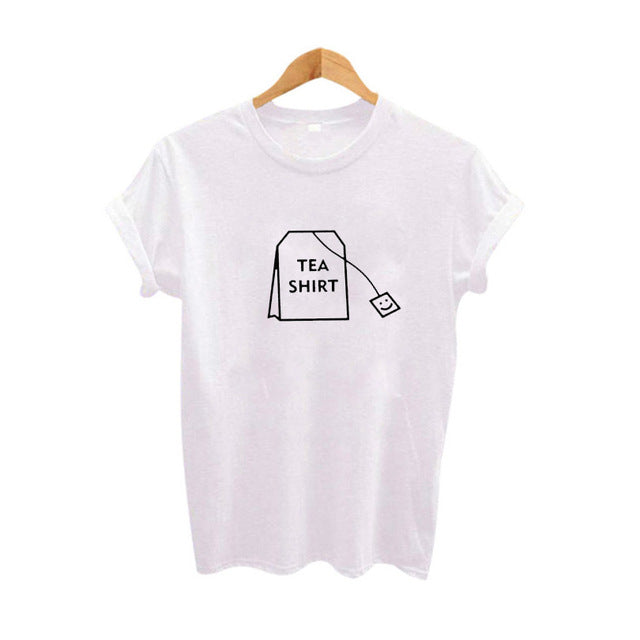 Soatrld Humor Tea Print T Shirt For Women Clothing 2018 Summer Funny Female  T shirts Harajuku Tee Tumblr Hipster Ladies T-shirt