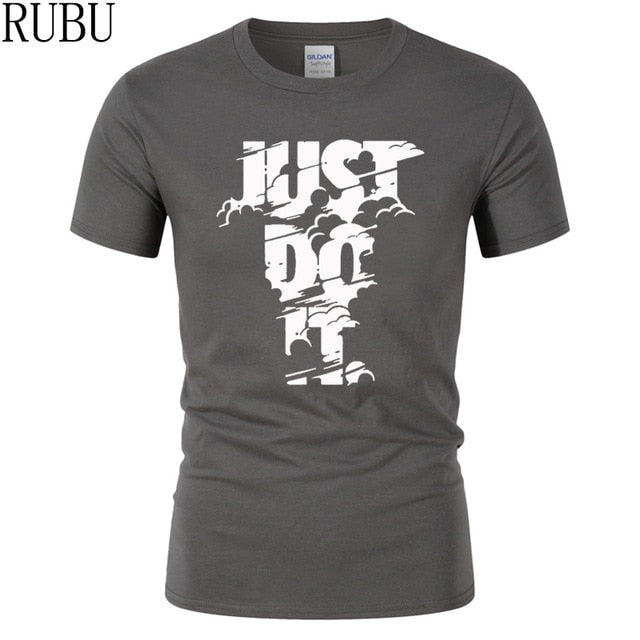 RUBU 2018 New High quality brand men T-shirt casual short sleeve o-neck fashion printed cotton t shirt men /woman tees shirt