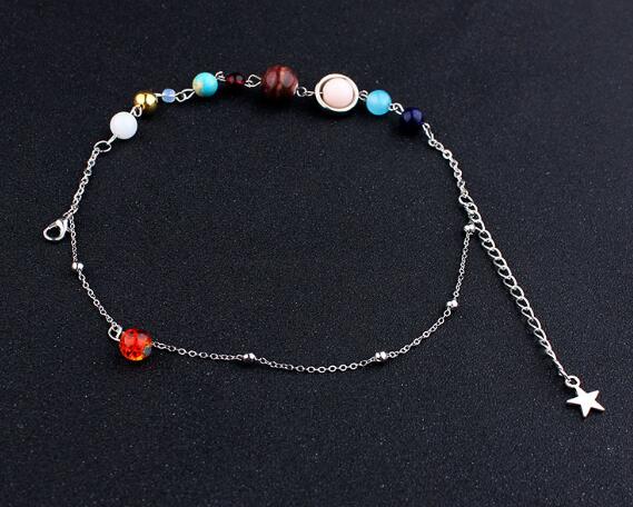 New Universe galaxy the eight planets bracelet In the solar system guardian star natural stones beads bracelet bangle men women