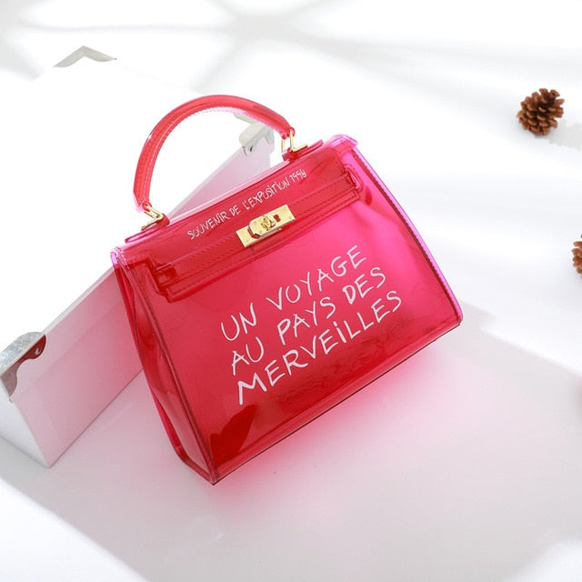 TOYOOSKY High quality fashion women handbag pvc jelly mini crossbody shoulder bag candy color summer messenger bag flap purse