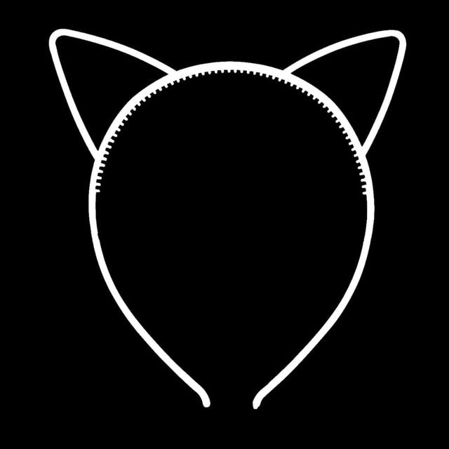 kids black cat ears head bands fashion Lady Girl Hairband Sexy Self Headband Baby birthday party Hair Accessories for Women hoop