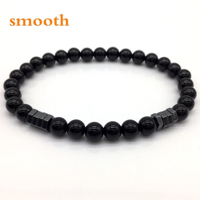 NAIQUBE 2018 New Fashion Geometric Beaded Men Bracelets Simple Classic Stone Bead Charm Bracelets & Bangles For Men Jewelry Gift