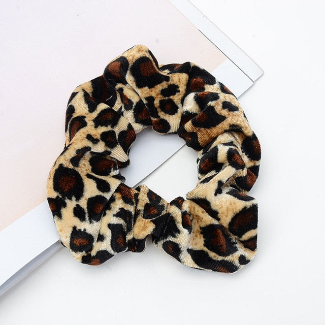 Leopard Women Hair Accesorios Ladies Hair Tie Striped Lady Scrunchies Ponytail Hair Female Girl Holder Rope Hair Accessories