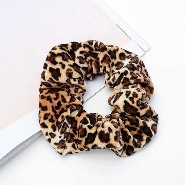 Leopard Women Hair Accesorios Ladies Hair Tie Striped Lady Scrunchies Ponytail Hair Female Girl Holder Rope Hair Accessories