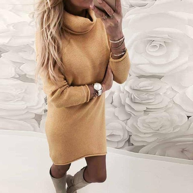 Autumn Party Dress Women Clothes 2018 Elegant Solid Long Sleeve Ladies Dresses Winter Vintage Dress Vestidos