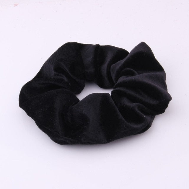 New Arrival Velvet Scrunchie For Women Disc Hair Flower Headrope Quality No Hurt Hair Rubber Bun Hair Accessories Elastic Spring