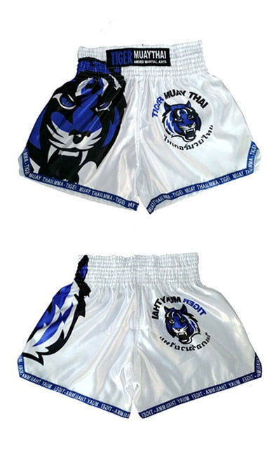 WYOTURN Men Kick Boxing Shorts MMA Sublimated Print Trunks Fitness Shorts Kickboxing Muay Thai Gym Trunk Pantalones Boxeo Short