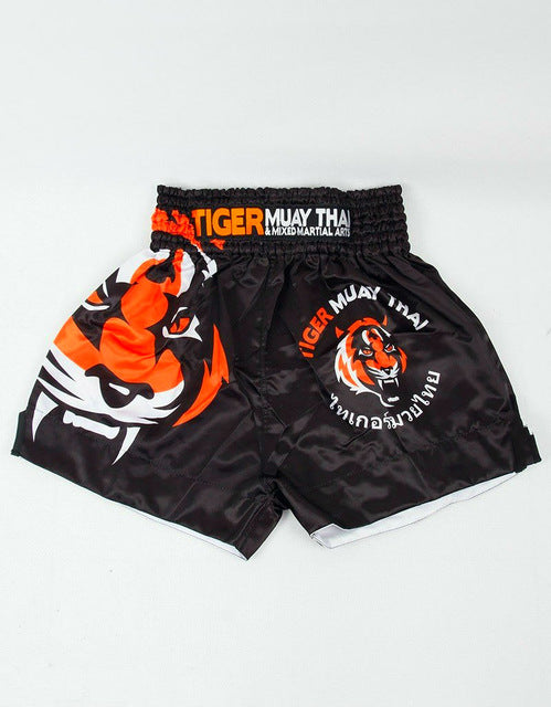 WYOTURN Men Kick Boxing Shorts MMA Sublimated Print Trunks Fitness Shorts Kickboxing Muay Thai Gym Trunk Pantalones Boxeo Short