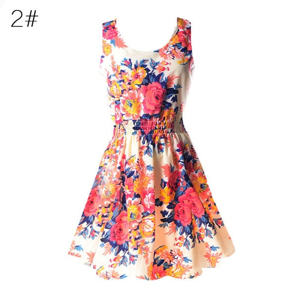 Casual Summer Chiffon Dress Women Clothes 2019 Sexy Floral Short Beach Dresses Korean Elegant Vestido De Festa Verano Robe Femme