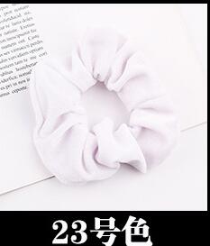 Free shipping NEW Fashion women velvet solid Hair bands cute hair scrunchies girl's korea hair Tie Accessories Ponytail Holder