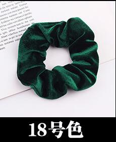 Free shipping NEW Fashion women velvet solid Hair bands cute hair scrunchies girl's korea hair Tie Accessories Ponytail Holder