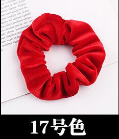 Free shipping NEW Fashion women velvet solid Hair bands cute hair scrunchies girl's korea hair Tie Accessories Ponytail Holder