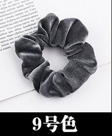 Free shipping NEW Fashion women velvet solid Hair bands cute hair scrunchies girl's korea hair Tie Accessories Ponytail Holder