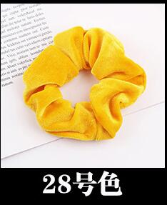 Free shipping NEW Fashion women velvet solid Hair bands cute hair scrunchies girl's korea hair Tie Accessories Ponytail Holder