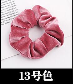 Free shipping NEW Fashion women velvet solid Hair bands cute hair scrunchies girl's korea hair Tie Accessories Ponytail Holder
