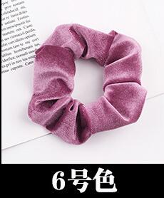 Free shipping NEW Fashion women velvet solid Hair bands cute hair scrunchies girl's korea hair Tie Accessories Ponytail Holder