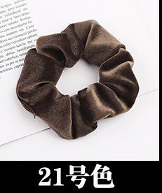 Free shipping NEW Fashion women velvet solid Hair bands cute hair scrunchies girl's korea hair Tie Accessories Ponytail Holder
