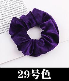 Free shipping NEW Fashion women velvet solid Hair bands cute hair scrunchies girl's korea hair Tie Accessories Ponytail Holder