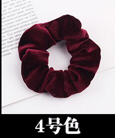 Free shipping NEW Fashion women velvet solid Hair bands cute hair scrunchies girl's korea hair Tie Accessories Ponytail Holder