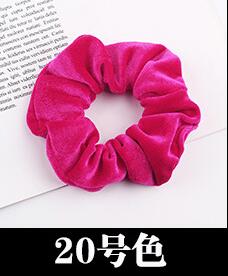 Free shipping NEW Fashion women velvet solid Hair bands cute hair scrunchies girl's korea hair Tie Accessories Ponytail Holder
