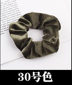 Free shipping NEW Fashion women velvet solid Hair bands cute hair scrunchies girl's korea hair Tie Accessories Ponytail Holder