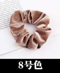 Free shipping NEW Fashion women velvet solid Hair bands cute hair scrunchies girl's korea hair Tie Accessories Ponytail Holder