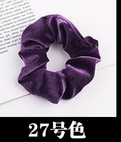 Free shipping NEW Fashion women velvet solid Hair bands cute hair scrunchies girl's korea hair Tie Accessories Ponytail Holder