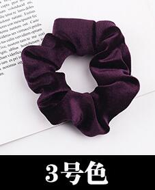 Free shipping NEW Fashion women velvet solid Hair bands cute hair scrunchies girl's korea hair Tie Accessories Ponytail Holder