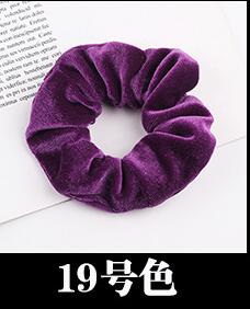 Free shipping NEW Fashion women velvet solid Hair bands cute hair scrunchies girl's korea hair Tie Accessories Ponytail Holder